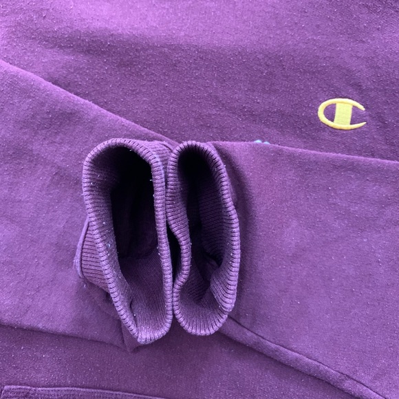 🍠 Champion Essential Hooded Sweatshirt (Sz M) - Picture 3 of 5